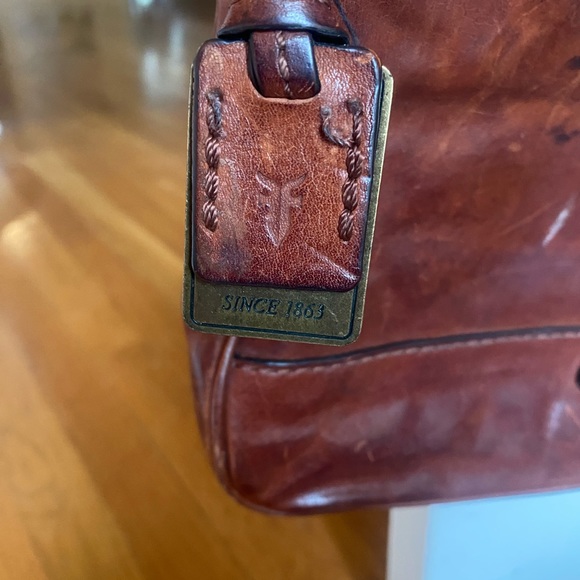 Frye Company cognac booties and purse - Picture 5 of 6
